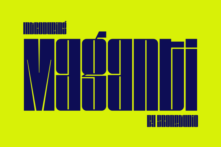 Maganti – Condensed Display Font