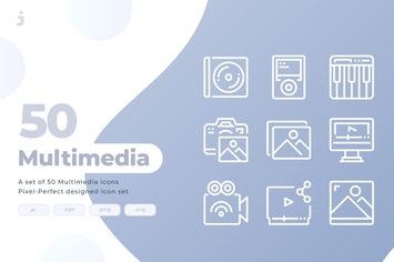 50 Multimedia Icons