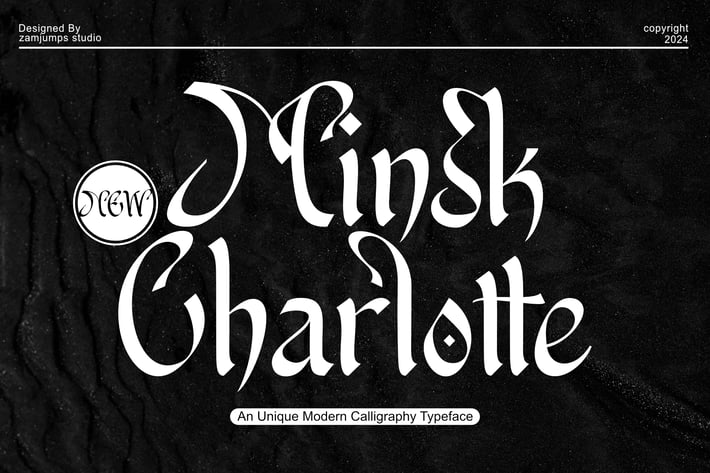 Minsk Charlotte - Unique Modern Calligraphy 