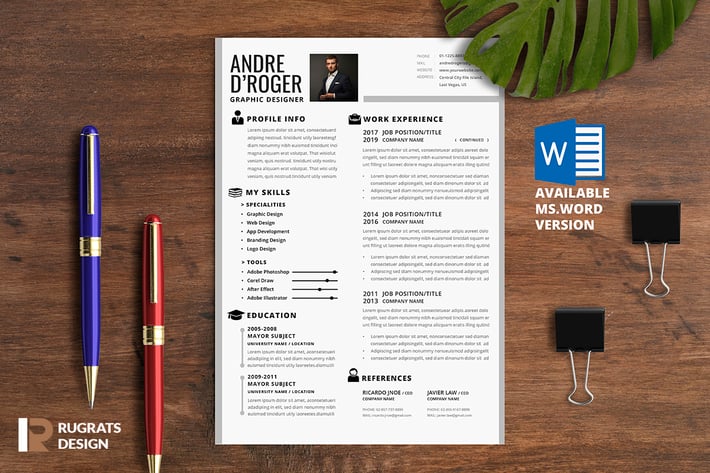 Minimalist CV Resume R1