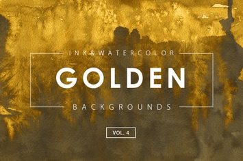 Golden Ink Backgrounds 4