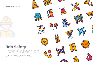 Job Safety Filled Icon