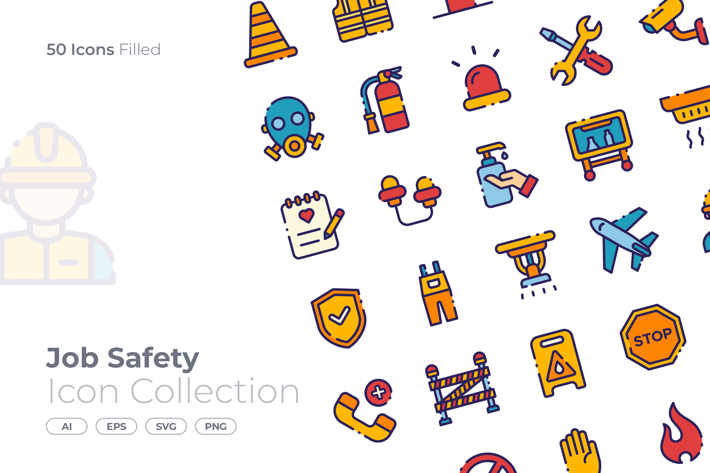 Job Safety Filled Icon