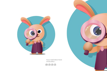 Cute Cartoon Bunny Illustration