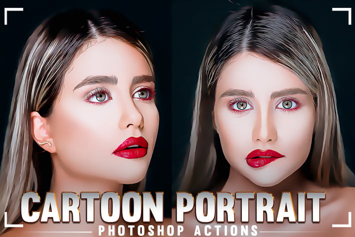 Cartoon Portrait Photoshop Action