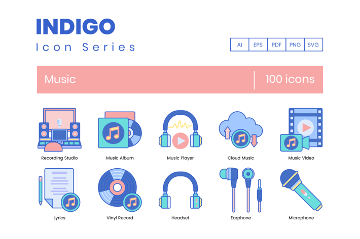100 Music Icons