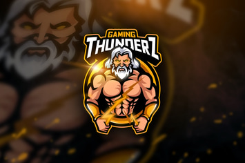 Thunderz Gaming - Mascot & Esport Logo