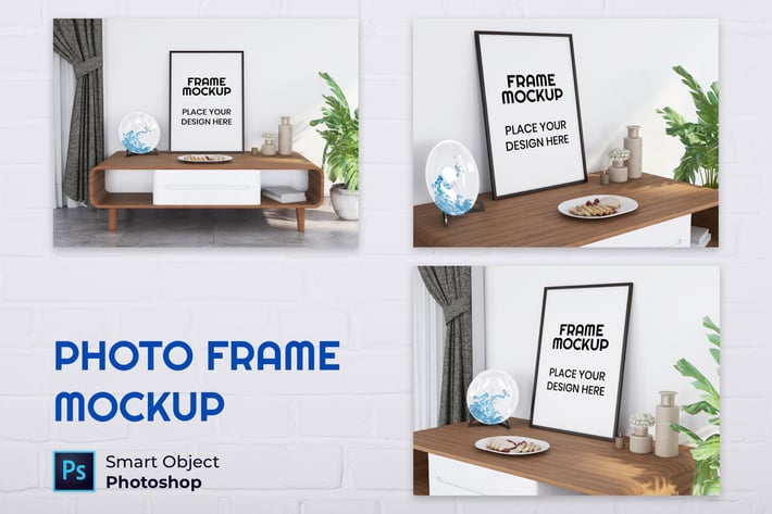 Blank Photo Frame Mockup