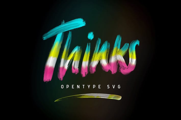 Thinks Opentype SVG
