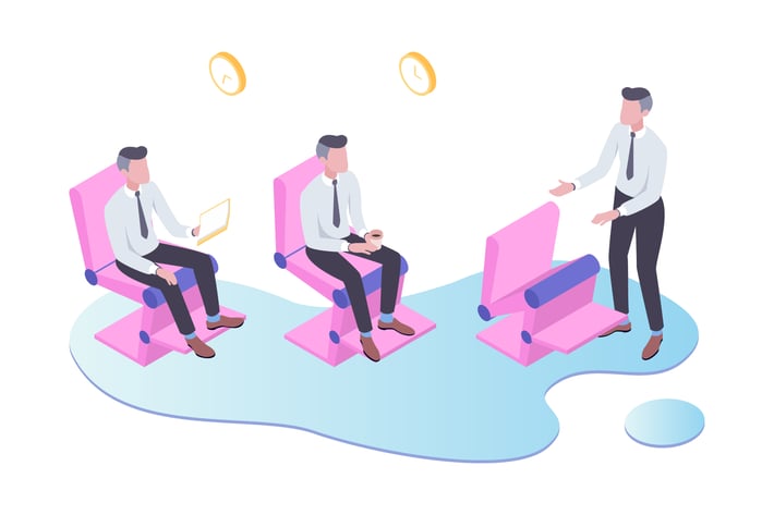 Smart Chair Isometric Illustration
