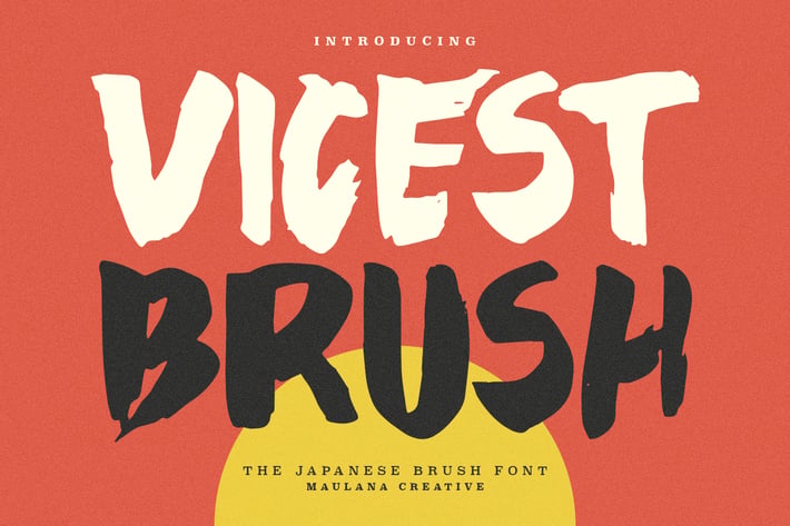 Vicest Japanese Brush Font