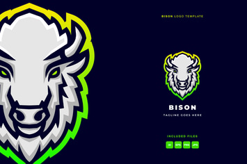 Bison Logo Template
