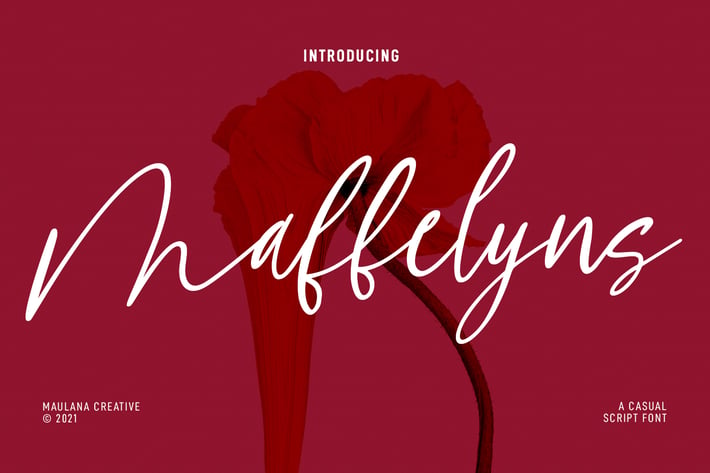 Maffelyns Script Font