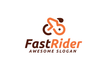 Fast Rider Logo Template