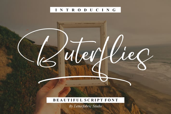 Buterflies Script Font