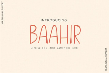 Baahir Handmade Font