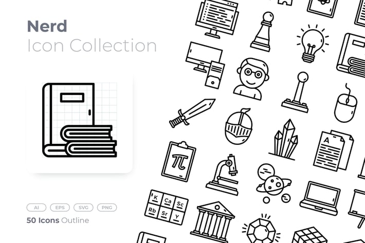 Nerd Outline Icon