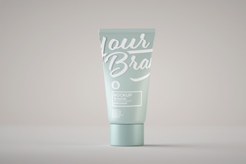 Matte Cosmetic Tube Mockup