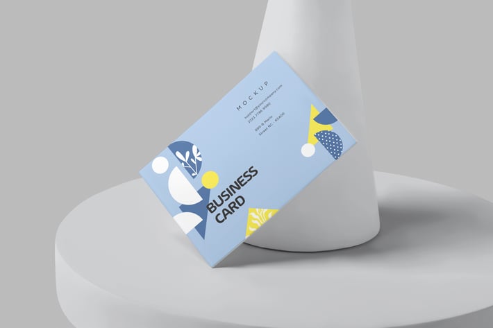A8 Size Business Card Mockups