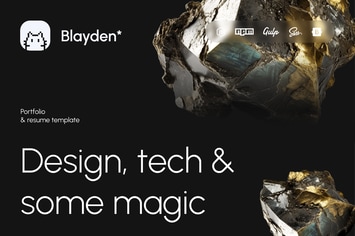 Blayden Personal Portfolio & Resume HTML Template