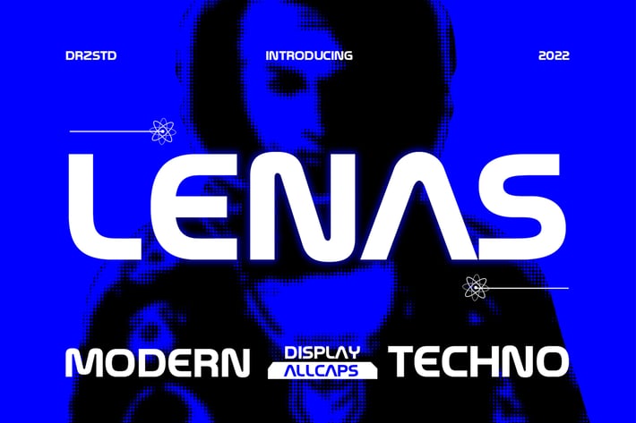 Lenas - Modern Techno Font