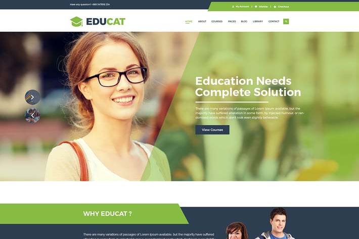 Educat - Education PSD Template 