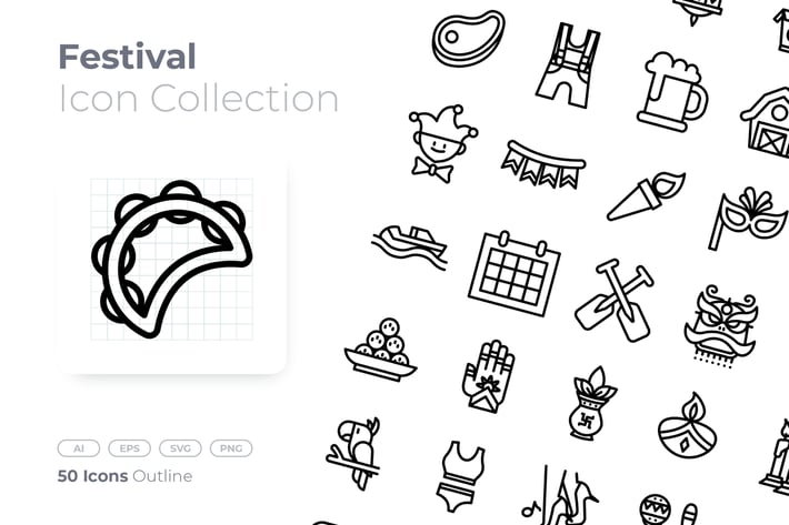 Festival Outline Icon
