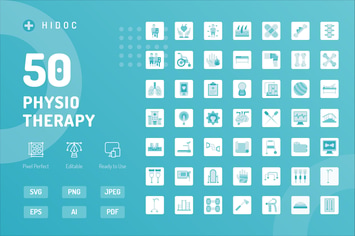 Hidoc - Physiotherapy Icons