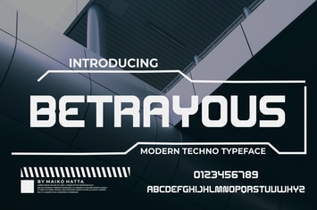 BETRAYOUS FONT