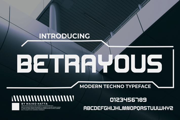 BETRAYOUS FONT
