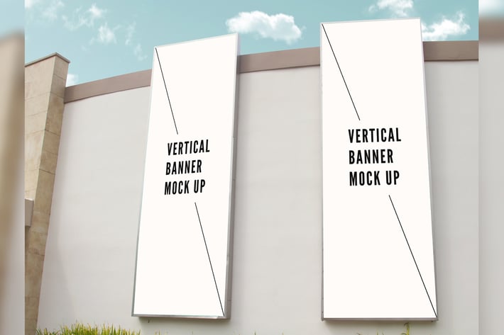 Vertical Banner Mock Up