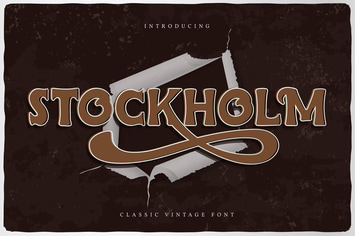 Stockholm | Classic Vintage Font