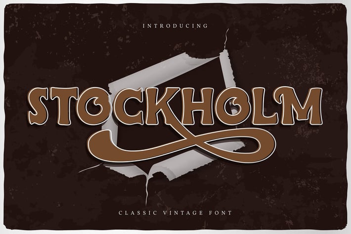 Stockholm | Classic Vintage Font