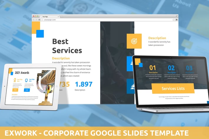 Exwork - Corporate Google Slides Template