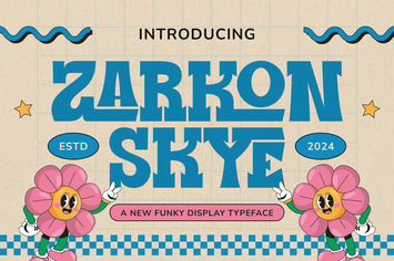 Zarkonskye - Funky Display Typeface