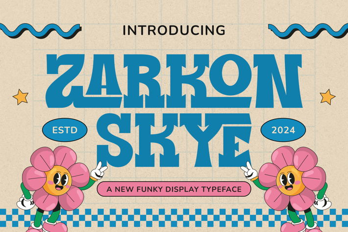 Zarkonskye - Funky Display Typeface