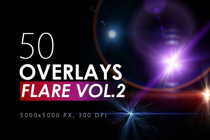 50 Flare & Stars Overlays Vol. 2