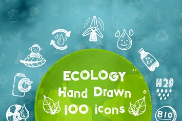 Ecology Hand Drawn Icons