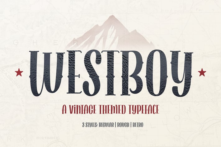 Westboy - Vintage Themed Font