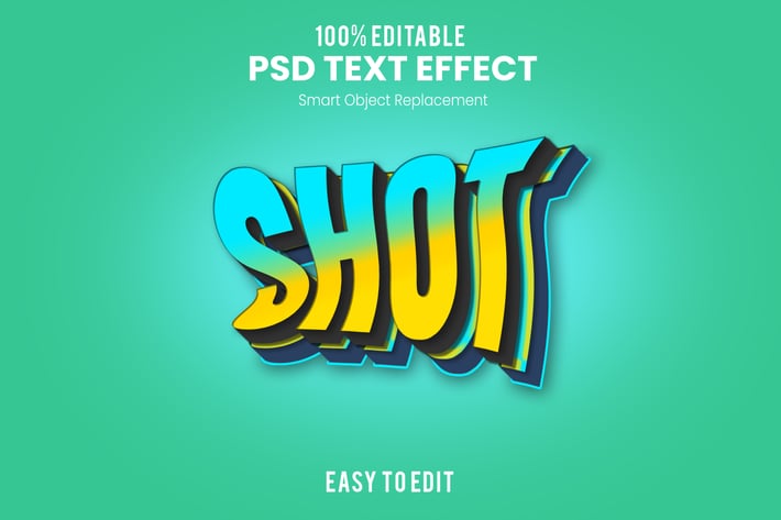 Deformation Text Effect PSD 