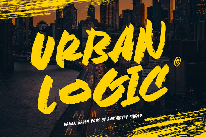 Urban Logic Street Brush Typeface