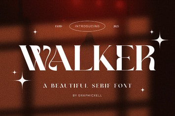 Walker Elegant Serif Font Typeface