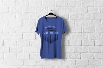 Hanging T-Shirt Mockup