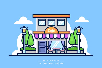 Cafe Shop Illustration