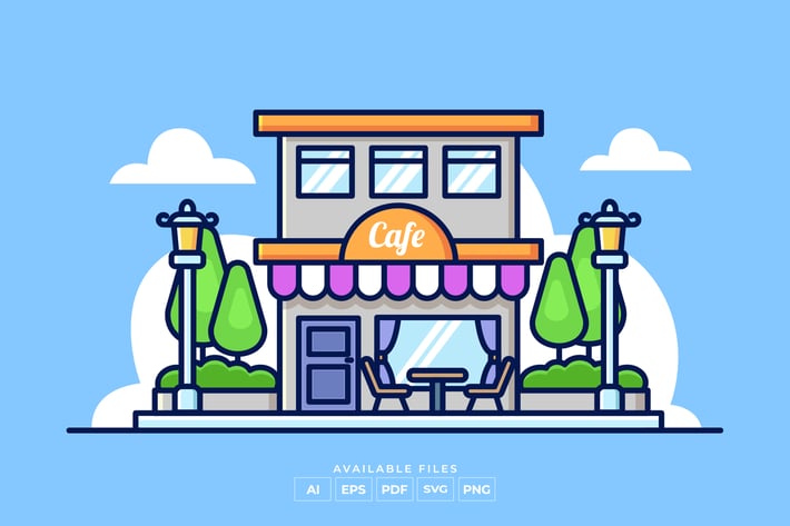 Cafe Shop Illustration