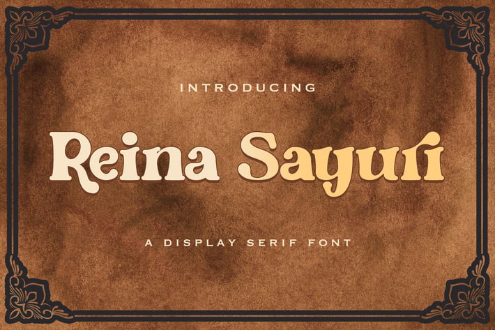 Reina Sayuri - Display Serif Font