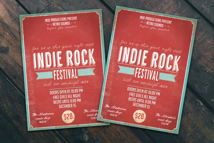 Indie Fest Flyer Poster