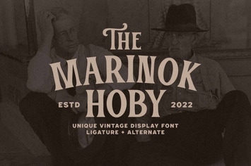 Marinok Hoby - Vintage Modern Font