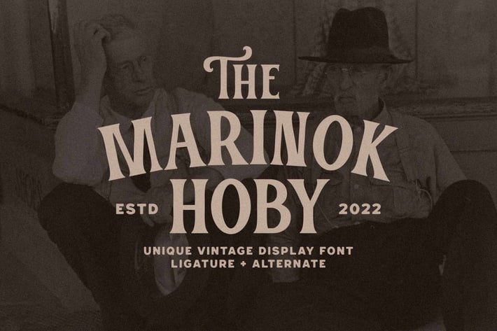 Marinok Hoby - Vintage Modern Font