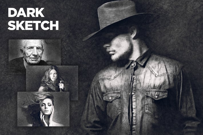 Dark Sketch CS4+ Photoshop Action